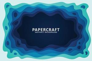 Abstract background with paper cut shape vector