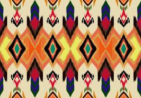 Ikat art pattern Native fabric pattern, Africa, Asia, seamless pattern. abstract background photo