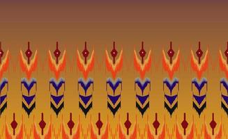 Abstract Ikat Art Pattern Background indigenous fabric pattern ethnic printing wallpaper gradient orange photo