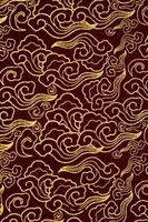 Colorful auspicious fabric pattern for backgrounds and decorations. photo