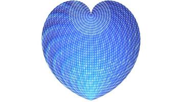 An abstract background with a textural gradient blue heart. photo