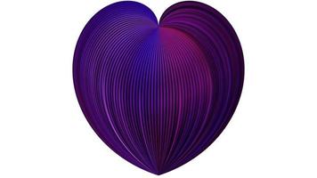 fondo abstracto con un corazón púrpura degradado textural. foto