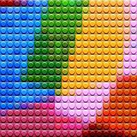colorful bricks perfect for background or wallpaper photo
