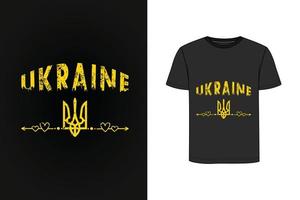 Ukraine retro vintage t shirt design vector