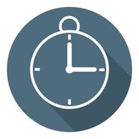 Stopwatch Icon. Time Symbol. Outline Flat Style. Vector illustration for Your Design, Web.