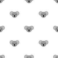 Seamless pattern with cute koala. Vector illustration for design, web, wrapping paper, fabric, wallpaper.