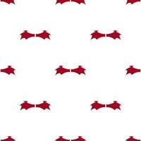 Seamless pattern with red devil wings on white background. Vector illustration for design, web, wrapping paper, fabric, wallpaper.
