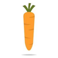 Carrot Icon in Flat isolated on white background. Healthy Nutrition. Organic Vegetable. Fresh Food. Vector illustration for Your Design, Web