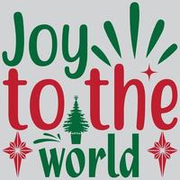 Joy to the world vector