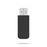 icono de unidad flash usb aislado sobre fondo blanco. ilustración vectorial para el diseño. vector