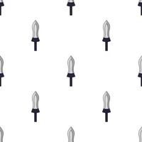 Seamless pattern with sword icons. Vector illustration for design, web, wrapping paper, fabric, wallpaper.