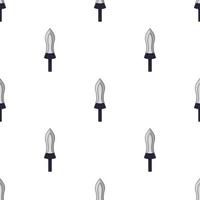 Seamless pattern with sword icons. Vector illustration for design, web, wrapping paper, fabric, wallpaper.