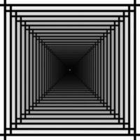 The abstract squares. Great effect, is it big hole with light or infinite corridor photo