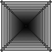 The abstract squares. Great effect, is it big hole with light or infinite corridor photo