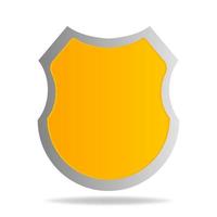 icono de escudo vectorial aislado sobre fondo blanco. icono de seguridad icono de protección. ilustración vectorial para su diseño. vector