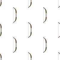 Seamless pattern with bow weapon on white background. Vector illustration.