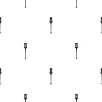 Seamless pattern with black magic staff icon on white background. Magic wand, scepter, stick, rod. Vector illustration for design, web, wrapping paper, fabric, wallpaper.