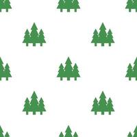 Seamless pattern with fir trees icon. Green ecological sign. Protect planet. Vector illustration for design, web, wrapping paper, fabric, wallpaper