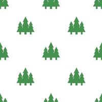 Seamless pattern with fir trees icon. Green ecological sign. Protect planet. Vector illustration for design, web, wrapping paper, fabric, wallpaper