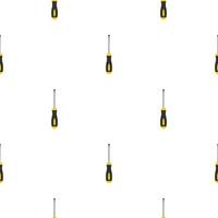 Seamless pattern with screwdriver icon. Repair symbols. Vector illustration for design, web, wrapping paper, fabric, wallpaper.