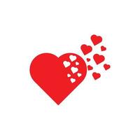 Love , heart, icon button. vector design suitable for website, apps etc.