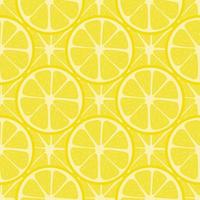 Seamless pattern with fresh lemon fruit. Abstract lemon background. Vector illustration for design, web, wrapping paper, fabric, wallpaper