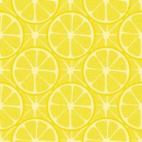 Seamless pattern with fresh lemon fruit. Abstract lemon background. Vector illustration for design, web, wrapping paper, fabric, wallpaper