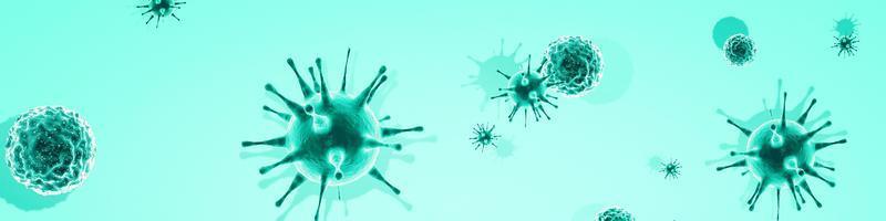 Corona virus background, pandemic risk concept. 3D illustration photo