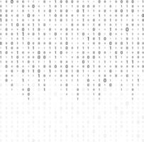 binary code zero one matrix white background beautiful banner wallpaper vector