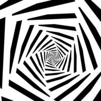 Black and White Stripes Projection on Torus.Design for your projects vector