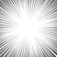 Abstract radial zoom speed light on black effect for cartoon comic book,Sun ray or star burst element vector