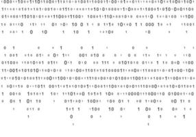 binary code zero one matrix white background beautiful banner wallpaper vector