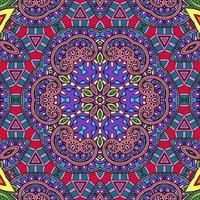 colorido mandala flores patrón boho simétrico 664 foto