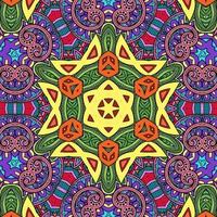 Colorful Mandala Flowers Pattern Boho Symmetrical 676 photo