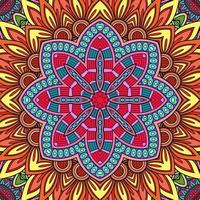 Colorful Mandala Flowers Pattern Boho Symmetrical 301 photo