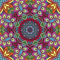 colorido mandala flores patrón boho simétrico 187 foto