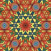 colorido mandala flores patrón boho simétrico 395 foto