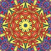 colorido mandala flores patrón boho simétrico 312 foto