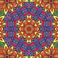 colorido mandala flores patrón boho simétrico 449 foto