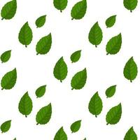 Seamless decorative template texture with green and beige leaves. Seamless stylized leaf pattern. vector