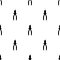 Seamless pattern with pliers icon. Repair symbols. Vector illustration for design, web, wrapping paper, fabric, wallpaper.