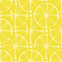 Seamless pattern with fresh lemon fruit. Abstract lemon background. Vector illustration for design, web, wrapping paper, fabric, wallpaper