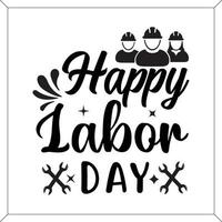 Labor day handwritten SVG design vector