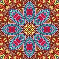 Colorful Mandala Flowers Pattern Boho Symmetrical 230 photo