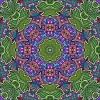 colorido mandala flores patrón boho simétrico 296 foto