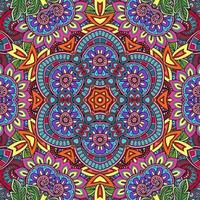 colorido mandala flores patrón boho simétrico 71 foto