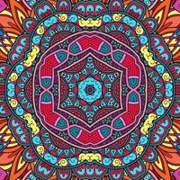 Colorful Mandala Flowers Pattern Boho Symmetrical 562 photo