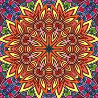 Colorful Mandala Flowers Pattern Boho Symmetrical 310 photo