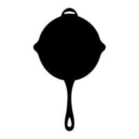 Fry pan from game PlayerUnknowns Battlegrounds. PUBG item. Clean and modern vector illustration for design, web.