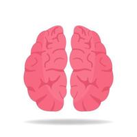 Vector Brain Icon. Mind, Intelligence Symbol. Flat Style. Vector illustration for Apps, Websites.